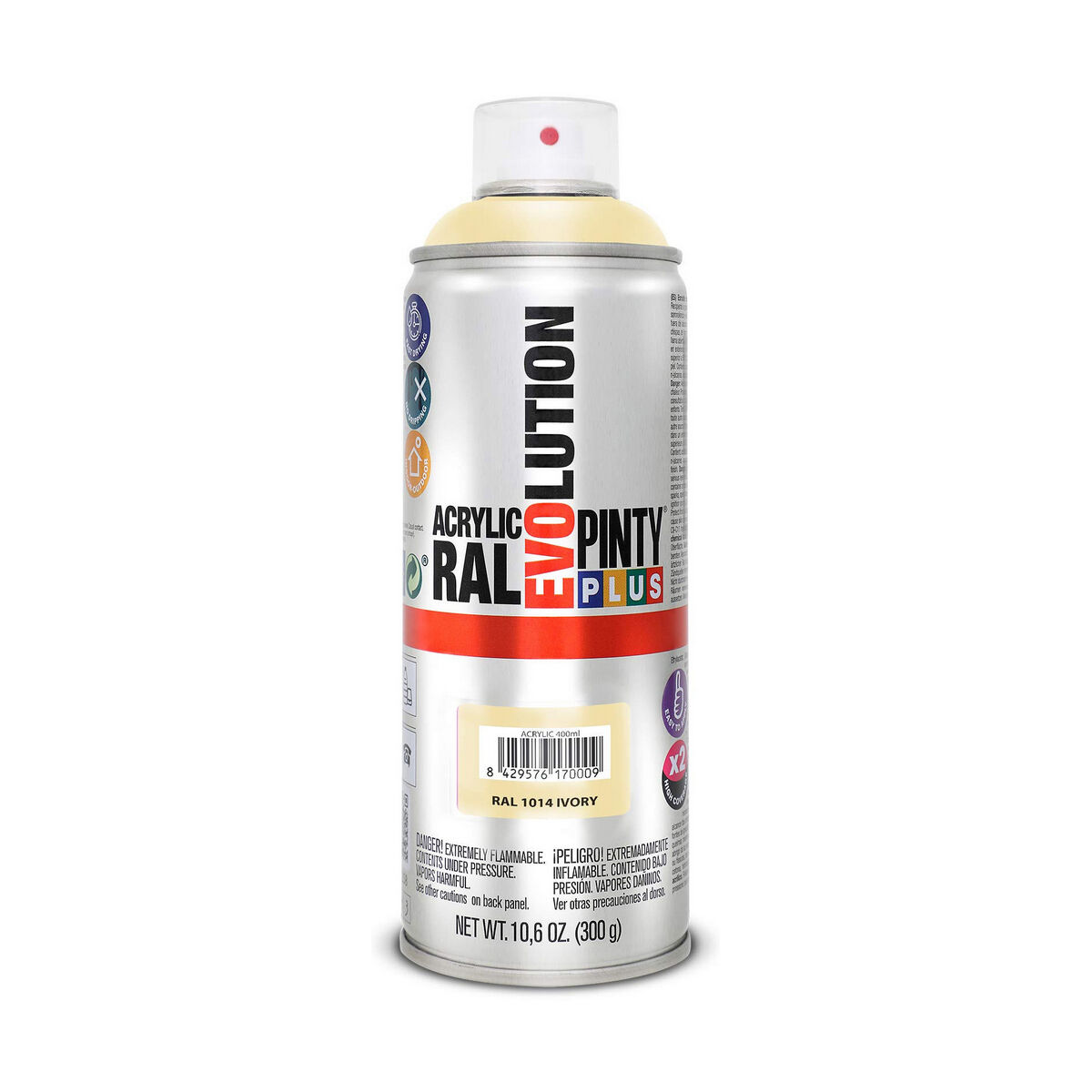 Vernice spray Pintyplus Evolution RAL 1014 400 ml Avorio 2 S7910561_0