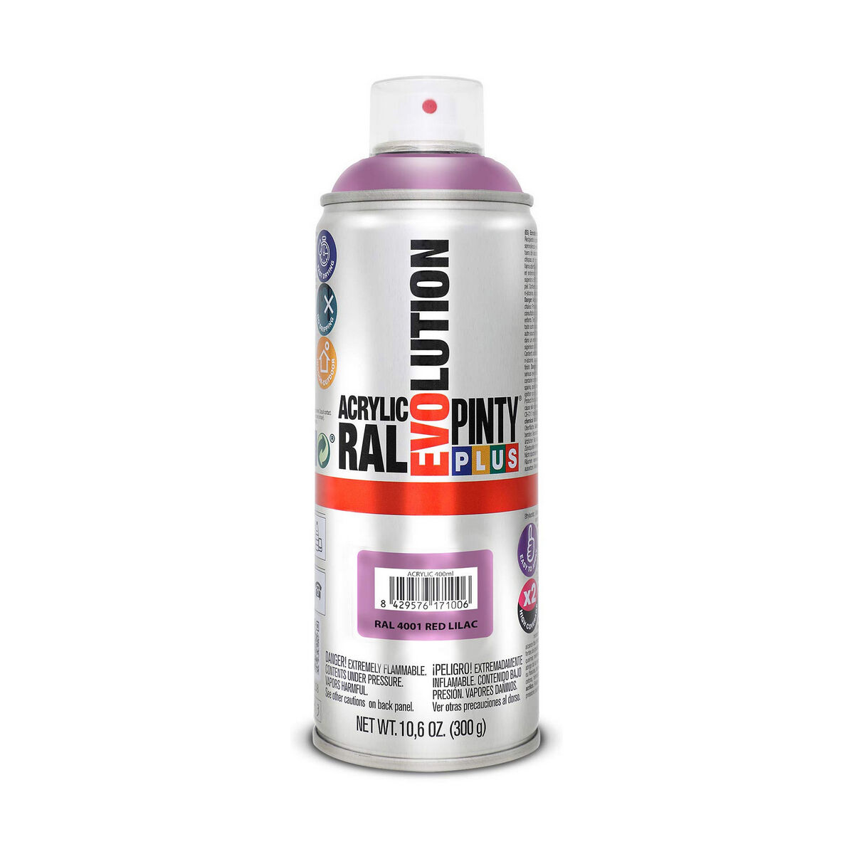 Vernice spray Pintyplus Evolution RAL 4001 400 ml Red Lilac 2 S7910564_0