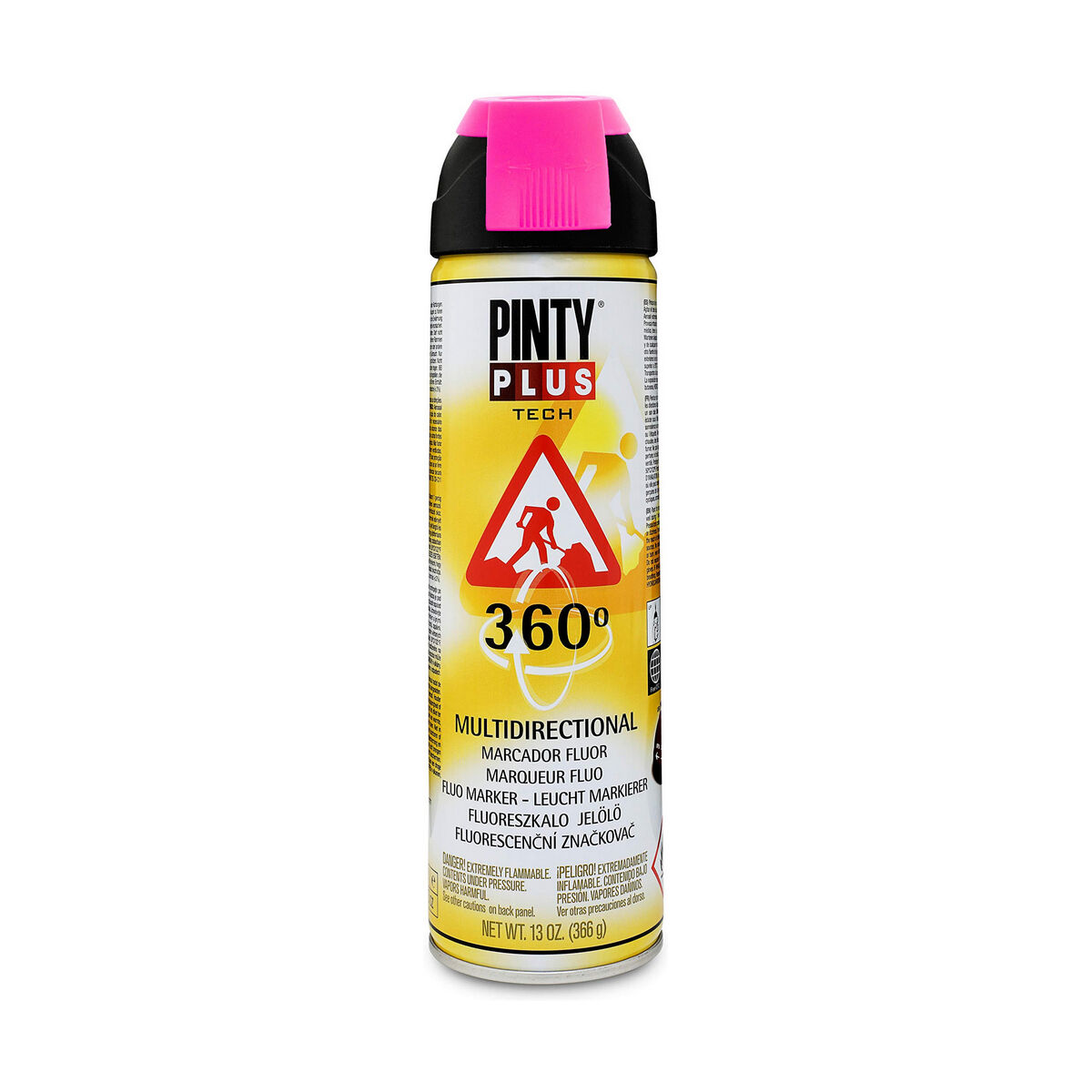 Vernice spray Pintyplus Tech T184 360º Fucsia 500 ml 2 S7902594_0