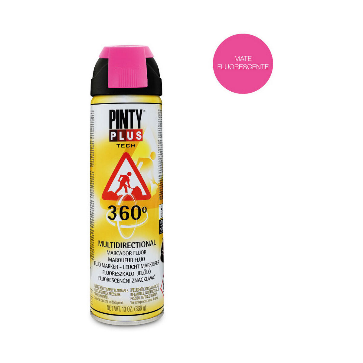 Vernice spray Pintyplus Tech T184 360º Fucsia 500 ml 3 S7902594_1
