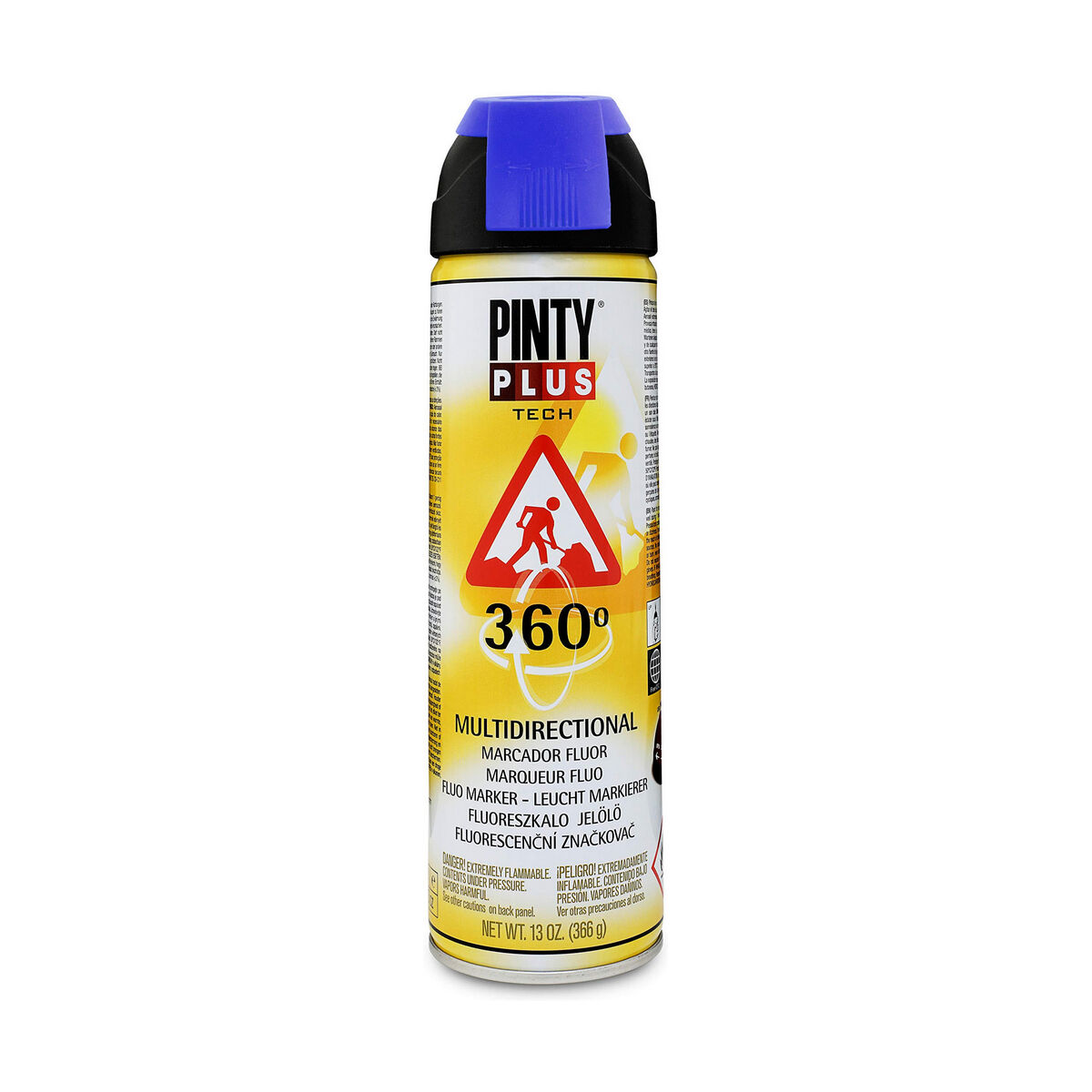Vernice spray Pintyplus Tech T118 360º Azzurro 500 ml 2 S7902578_0