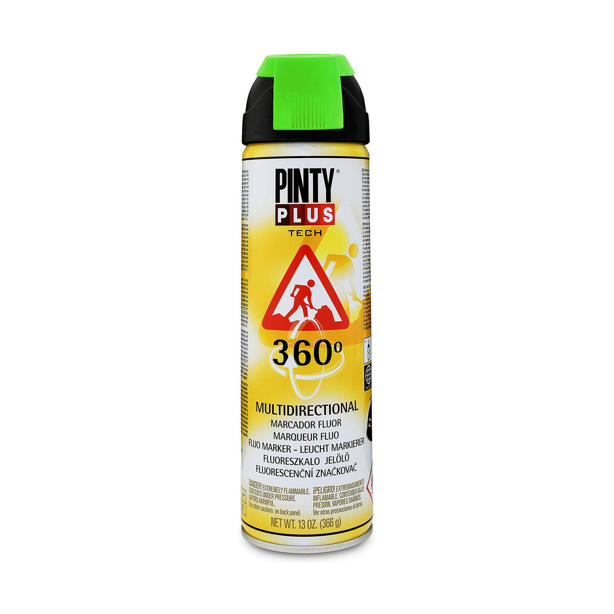 Vernice spray Pintyplus Tech T136 360º Verde 500 ml 2 S7902579_0