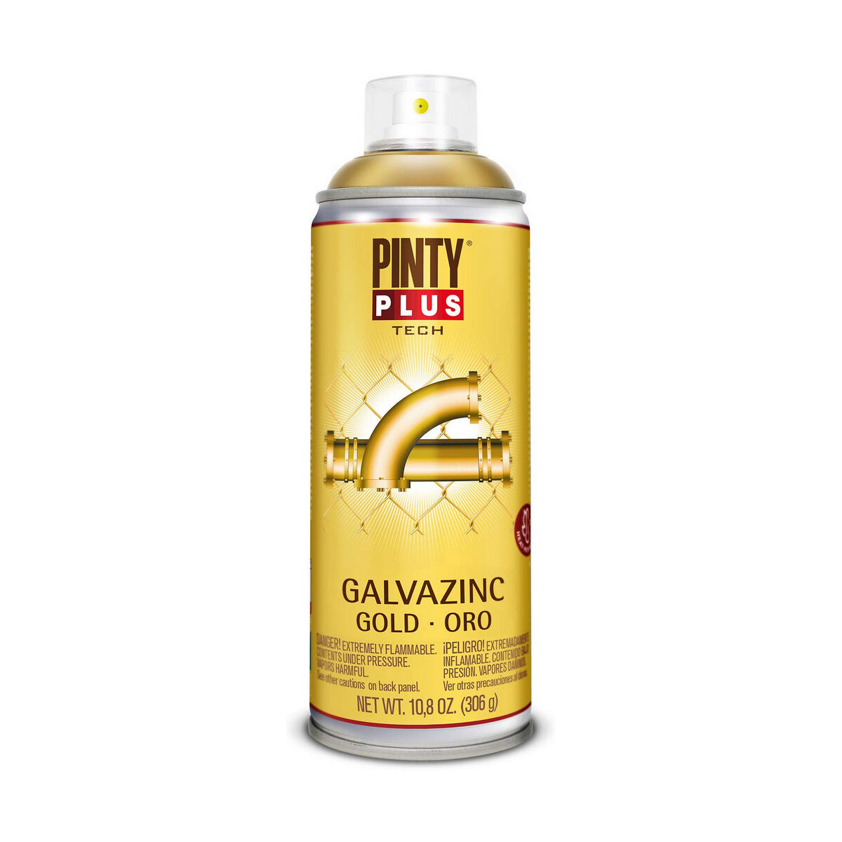 Vernice spray Pintyplus Tech Galvazinc G151 400 ml Oro 2 S7910576_0