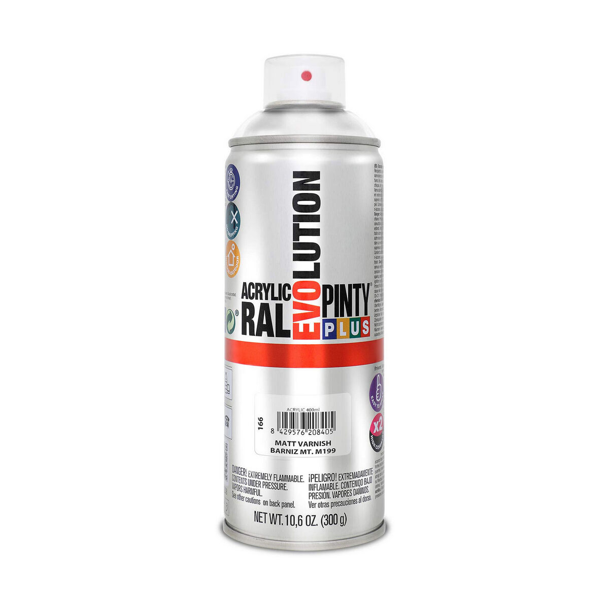 Vernice Spray Pintyplus Evolution M199 400 ml Mat Incolore 2 S7902605_0