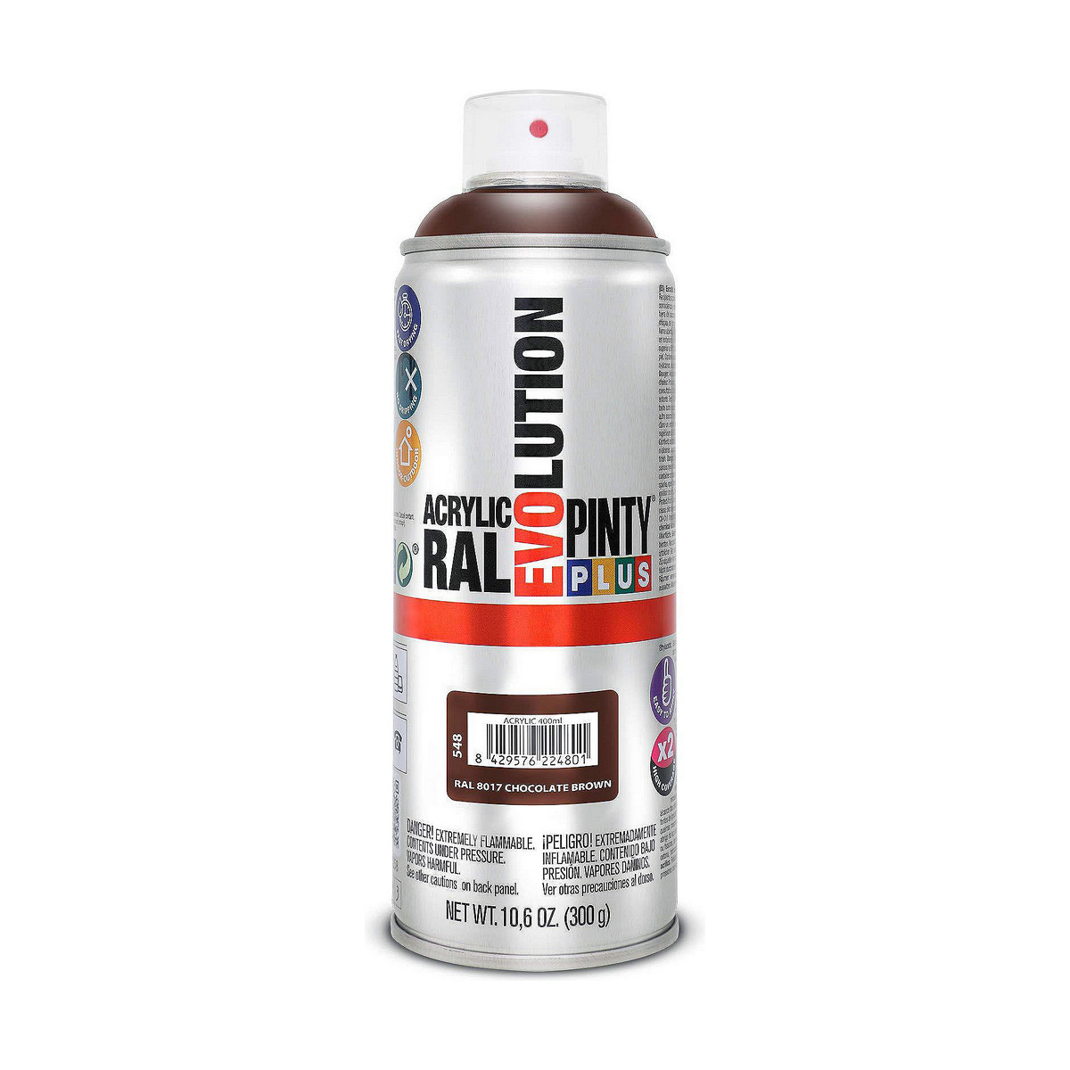 Vernice spray Pintyplus Evolution RAL 8017 300 ml Cioccolato 2 S7902592_0