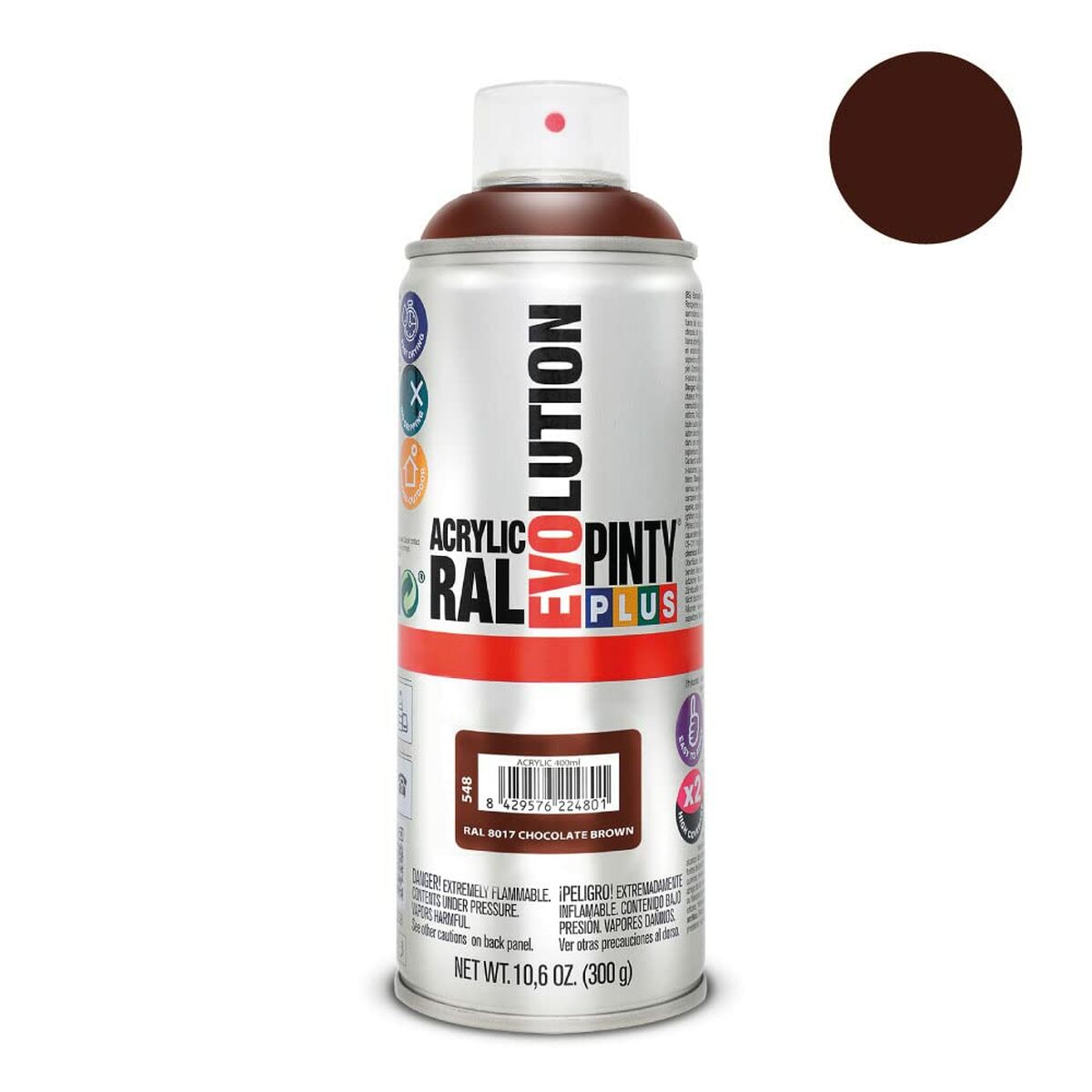 Vernice spray Pintyplus Evolution RAL 8017 300 ml Cioccolato 3 S7902592_1