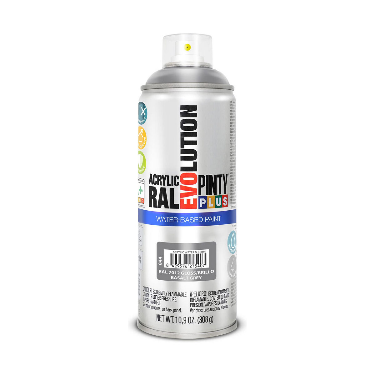 Vernice spray Pintyplus Evolution RAL 7012 400 ml Base d'acqua Basalt Grey 2 S7910638_0