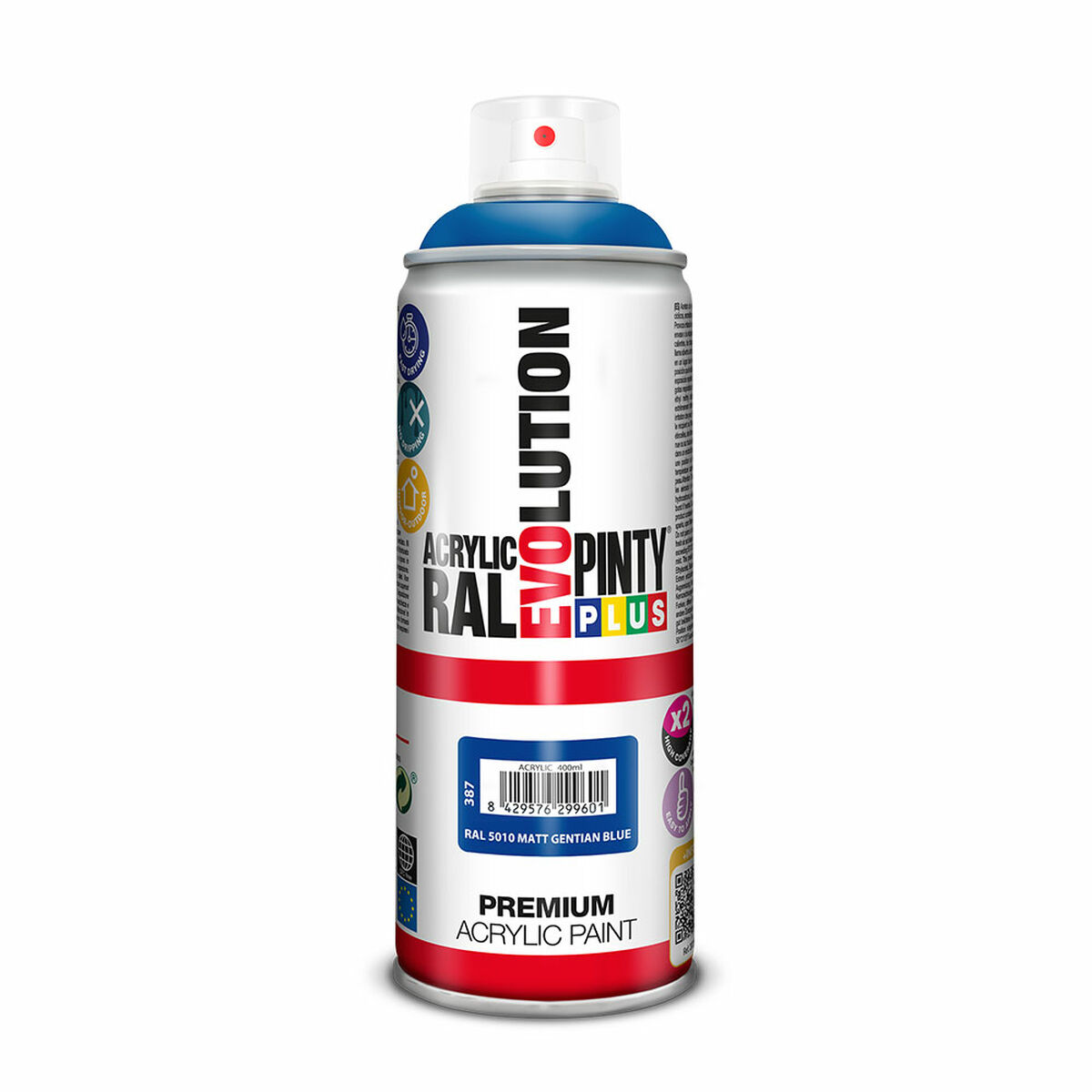 Vernice spray Pintyplus Evolution RAL 5010 Gentian Blue 400 ml Mat 2 S7922737_0