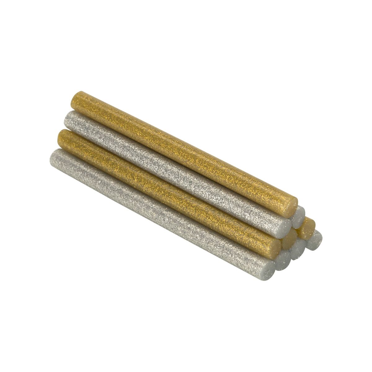 Stick di colla a caldo Salki 430208 Argentato Dorato Porporina Decorazione Ø 8 x 95 mm 105 g (22 Unità) 2 S7919382_0