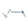 Chiavistello per porta EDM 85564 Zinco Doppia 50 mm Gancio Avvitabile Chiuso (50 Unità) 1 S7901174_0