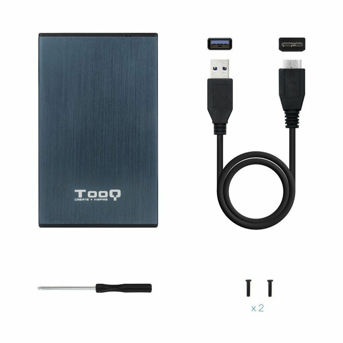 Scatola Esterna TooQ TQE-2527PB Azzurro 2,5" 6 S9907396_4