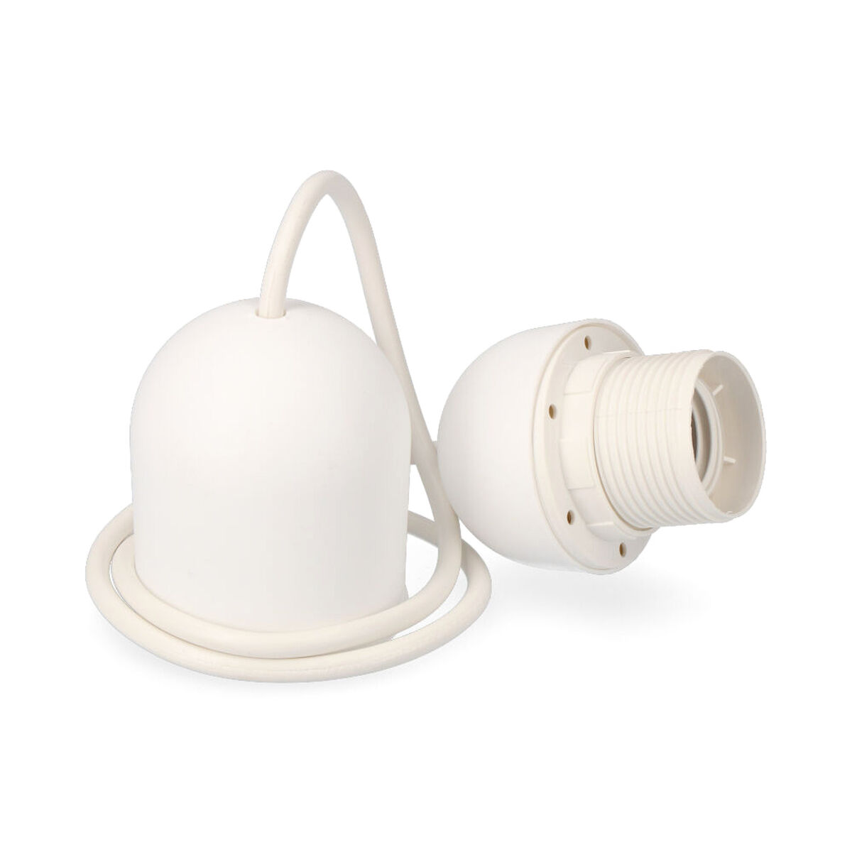 Portalampada EDM E44310 Bianco 3 S7916756_1