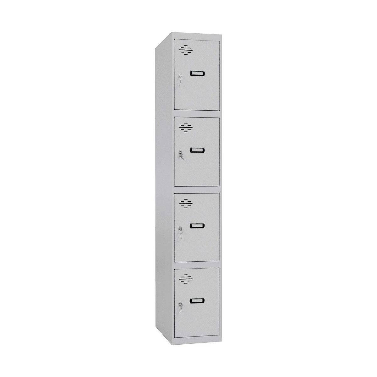 Armadietto Simon Rack Metallo Grigio chiaro 4 compartimenti (180 x 30 x 50 cm) 3 S7906982_1