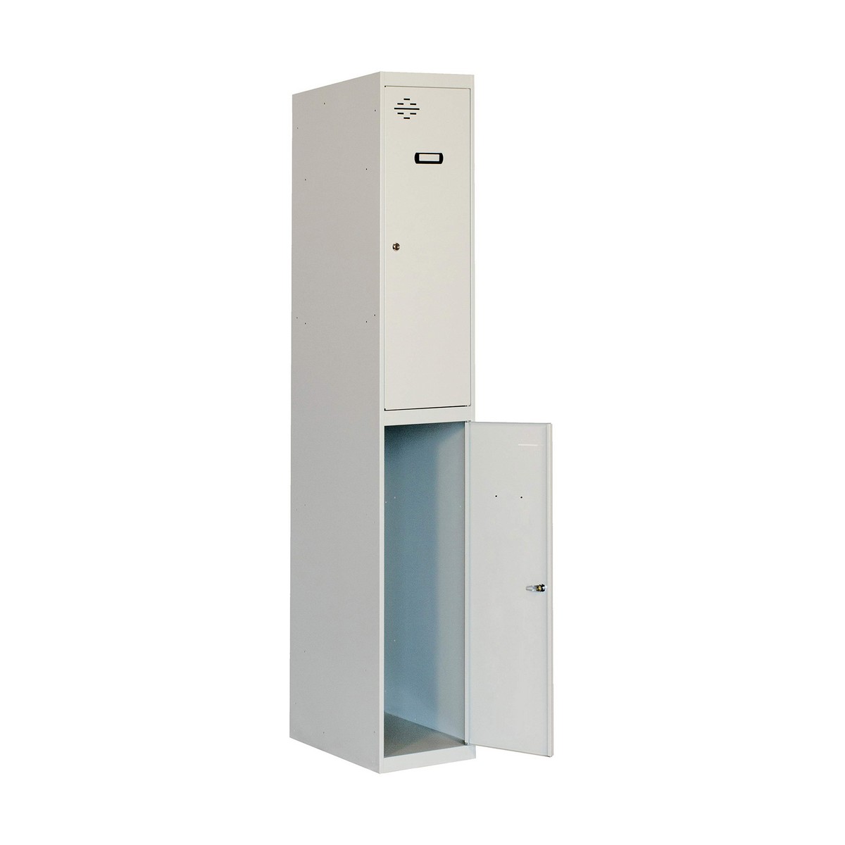 Armadietto Simon Rack Metallo Grigio chiaro 2 Compartimenti (180 x 30 x 50 cm) 2 S7904824_0
