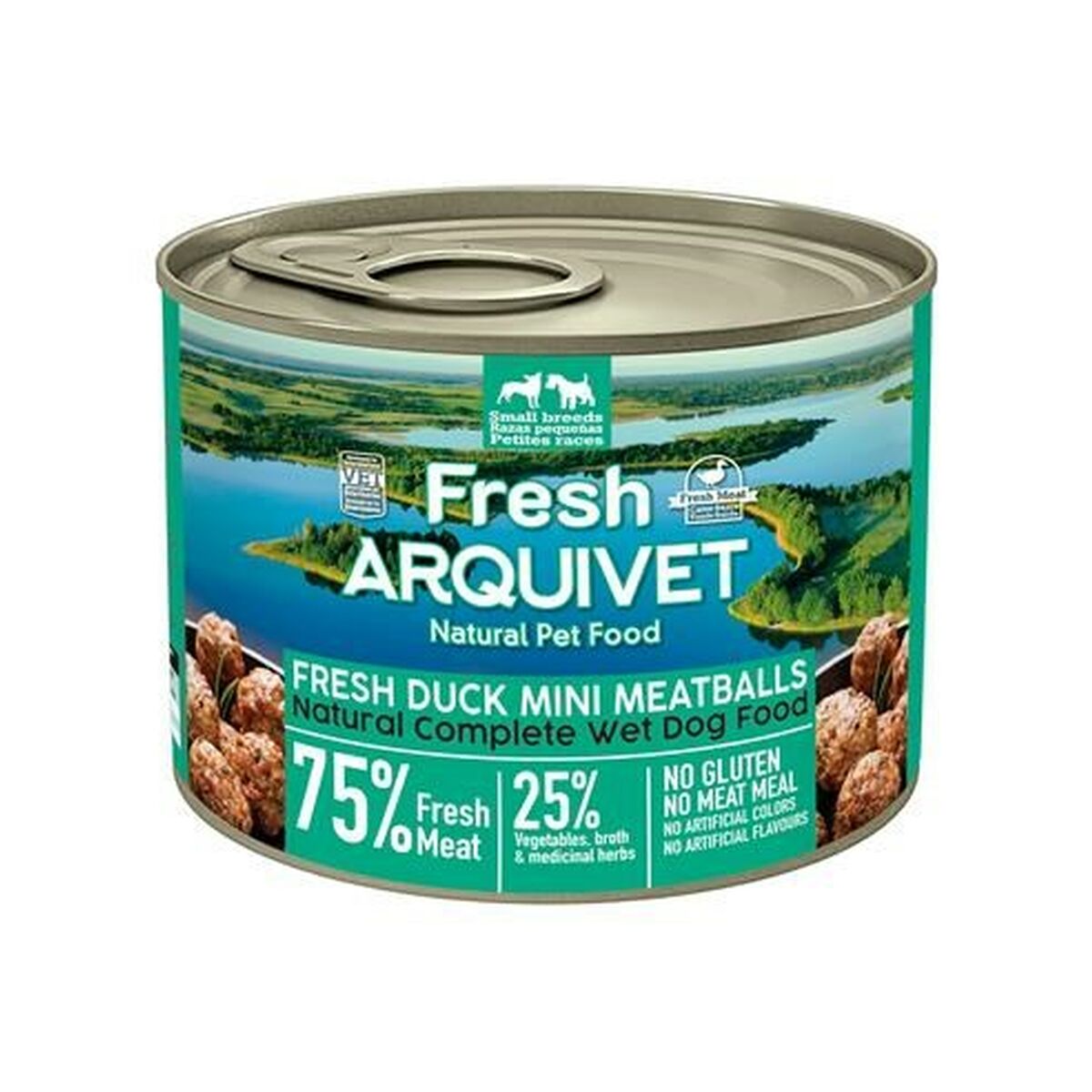 Cibo umido Arquivet Fresh Duck Mini Meatballs 200 g 2 S91103306_0