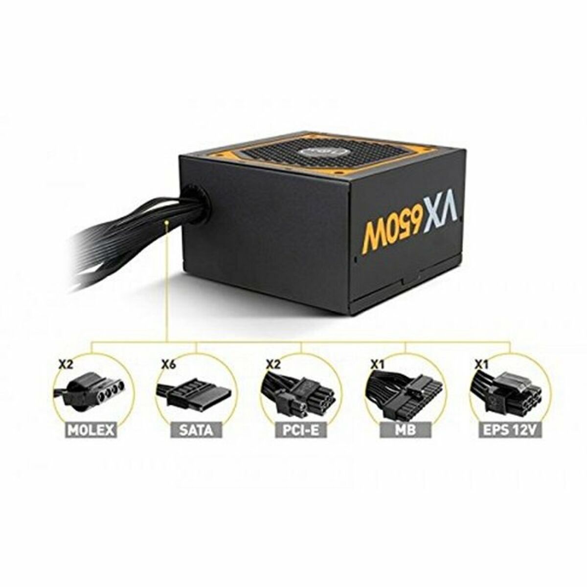 Fonte di Alimentazione Nox-Xtreme NXURVX650BZ ATX 650 W 80 Plus Bronze 4 S9912075_2
