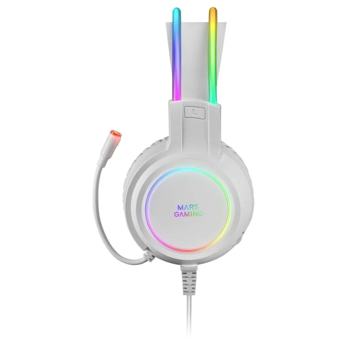 Auricolare con Microfono Gaming Mars Gaming MHRGBW Bianco 4 S9907098_2