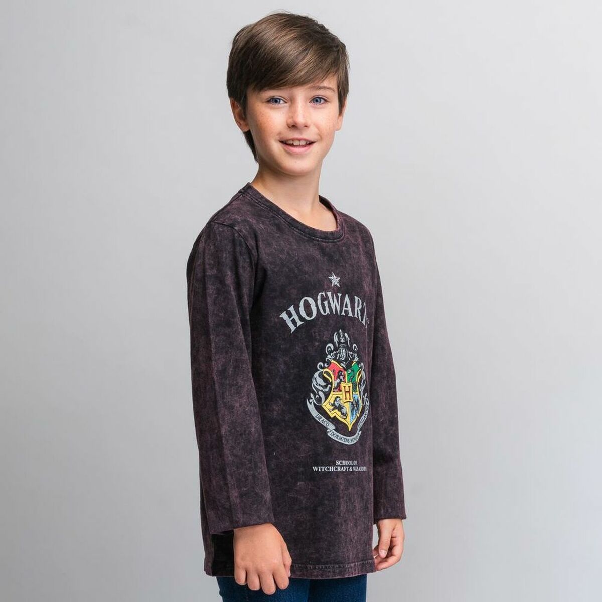 Maglia a Maniche Lunghe Bambino Harry Potter Grigio Grigio scuro 7 S0729152_5