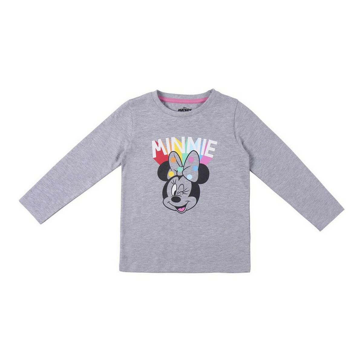 Maglia a Maniche Lunghe per Bambini Minnie Mouse Grigio 2 S0727541_0