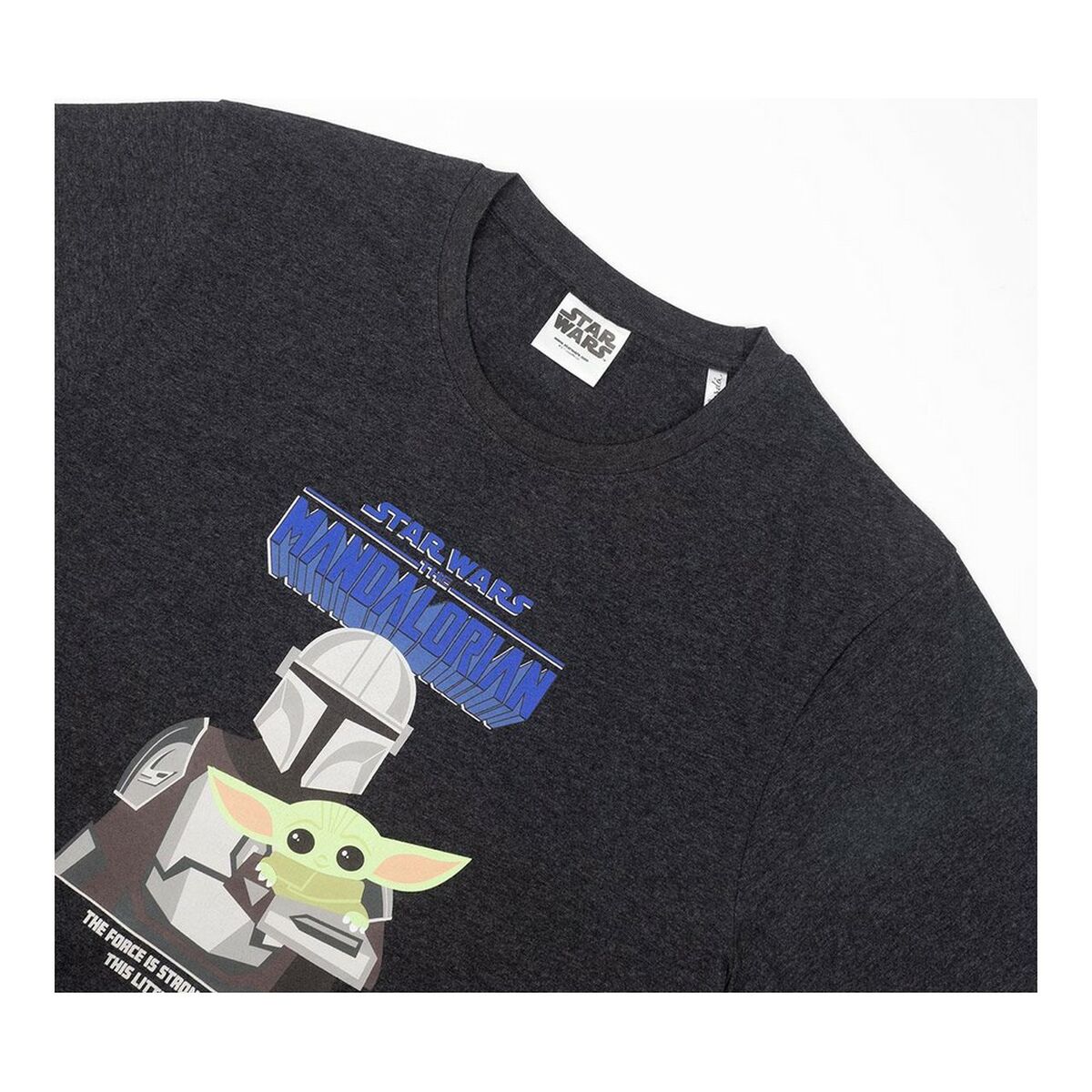 Maglia a Maniche Corte Uomo The Mandalorian Nero Adulti 9 S0730049_7
