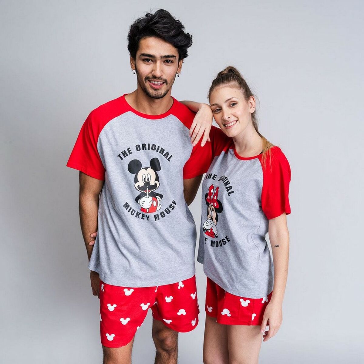 Pigiama Estivo Minnie Mouse Rosso Donna Grigio 8 S0731124_6