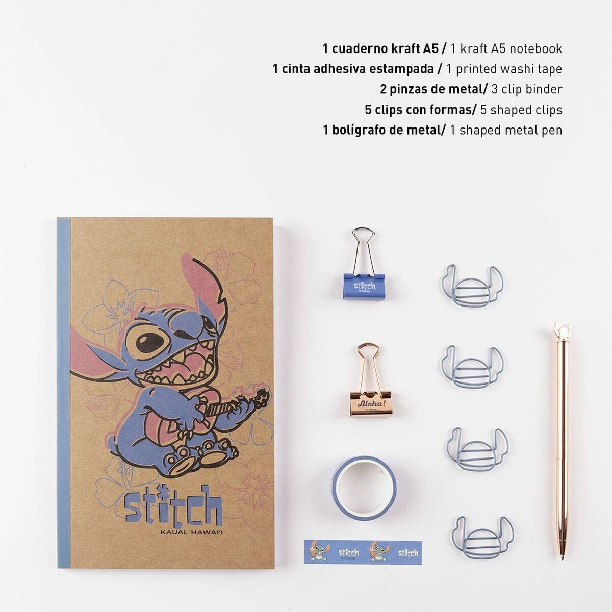 Set di Cancelleria Stitch 10 Pezzi Azzurro 7 S0733570_5
