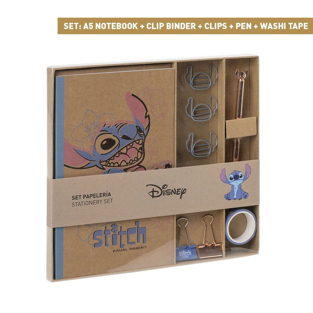 Set di Cancelleria Stitch 10 Pezzi Azzurro 5 S0733570_3