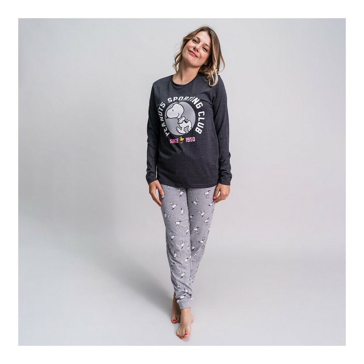 Pigiama Snoopy Grigio Donna 5 S0733026_3