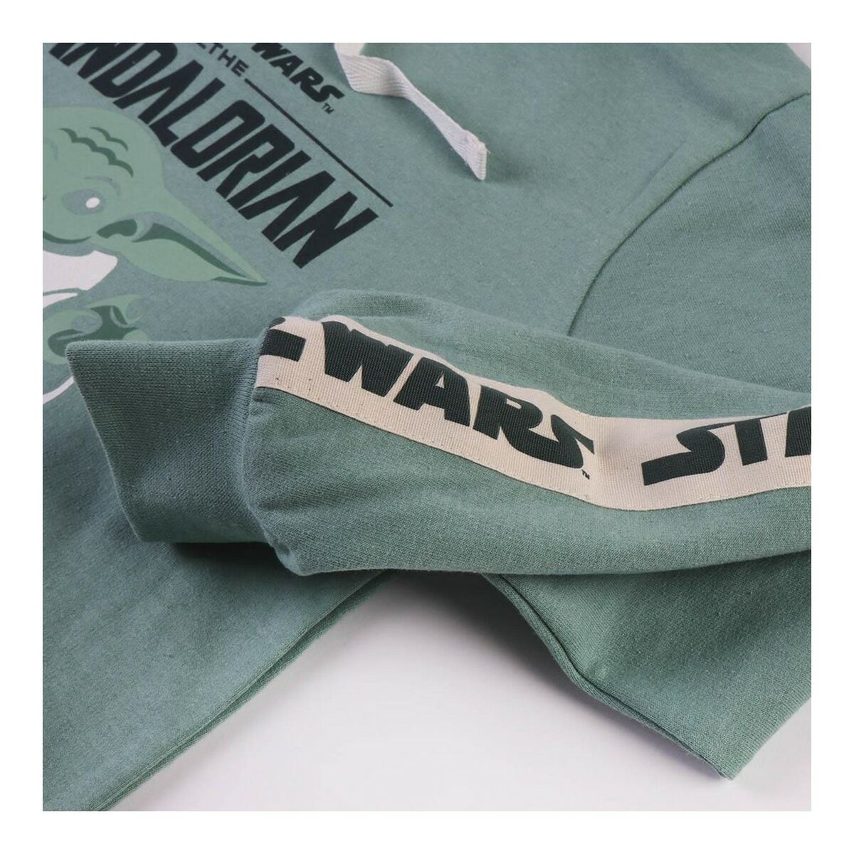 Felpa con Cappuccio Bambino The Mandalorian Verde 5 S0733045_3