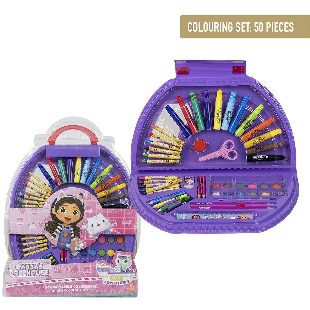 Set di Cancelleria Gabby's Dollhouse Multicolore 50 Pezzi 5 S0738292_3