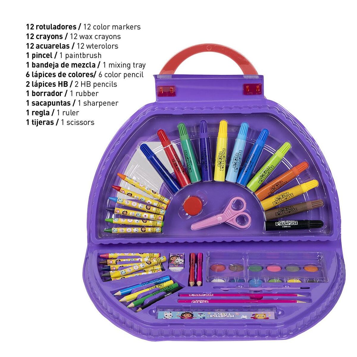 Set di Cancelleria Gabby's Dollhouse Multicolore 50 Pezzi 6 S0738292_4