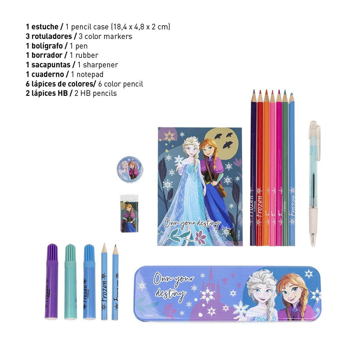 Set di Cancelleria Frozen 24 Pezzi Azzurro 3 S0738085_1