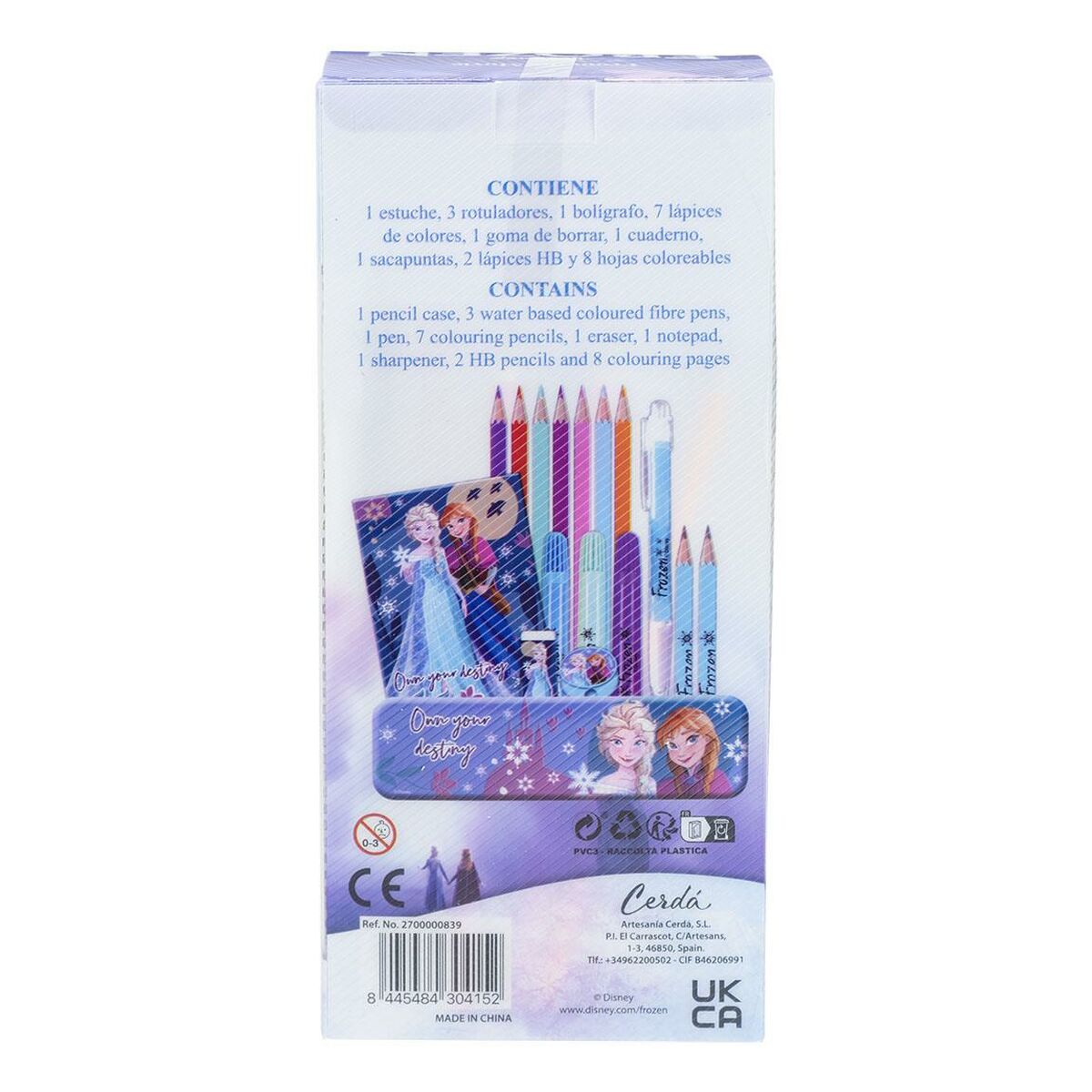 Set di Cancelleria Frozen 24 Pezzi Azzurro 4 S0738085_2