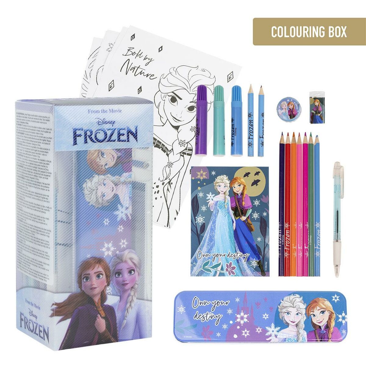 Set di Cancelleria Frozen 24 Pezzi Azzurro 6 S0738085_4