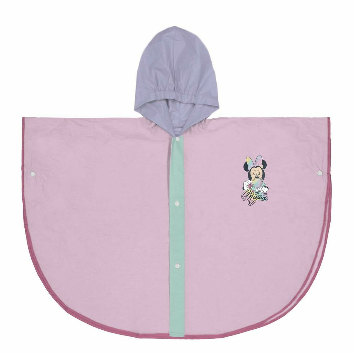 K-Way Impermeabile con Cappuccio Minnie Mouse Lilla 2 S0737977_0