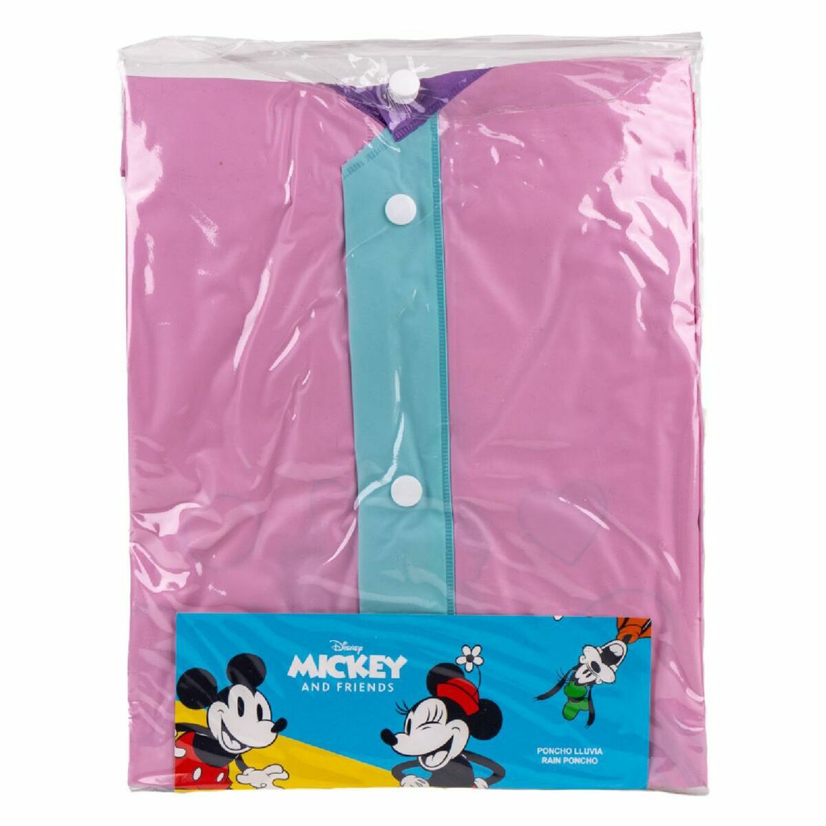 K-Way Impermeabile con Cappuccio Minnie Mouse Lilla 5 S0737977_3