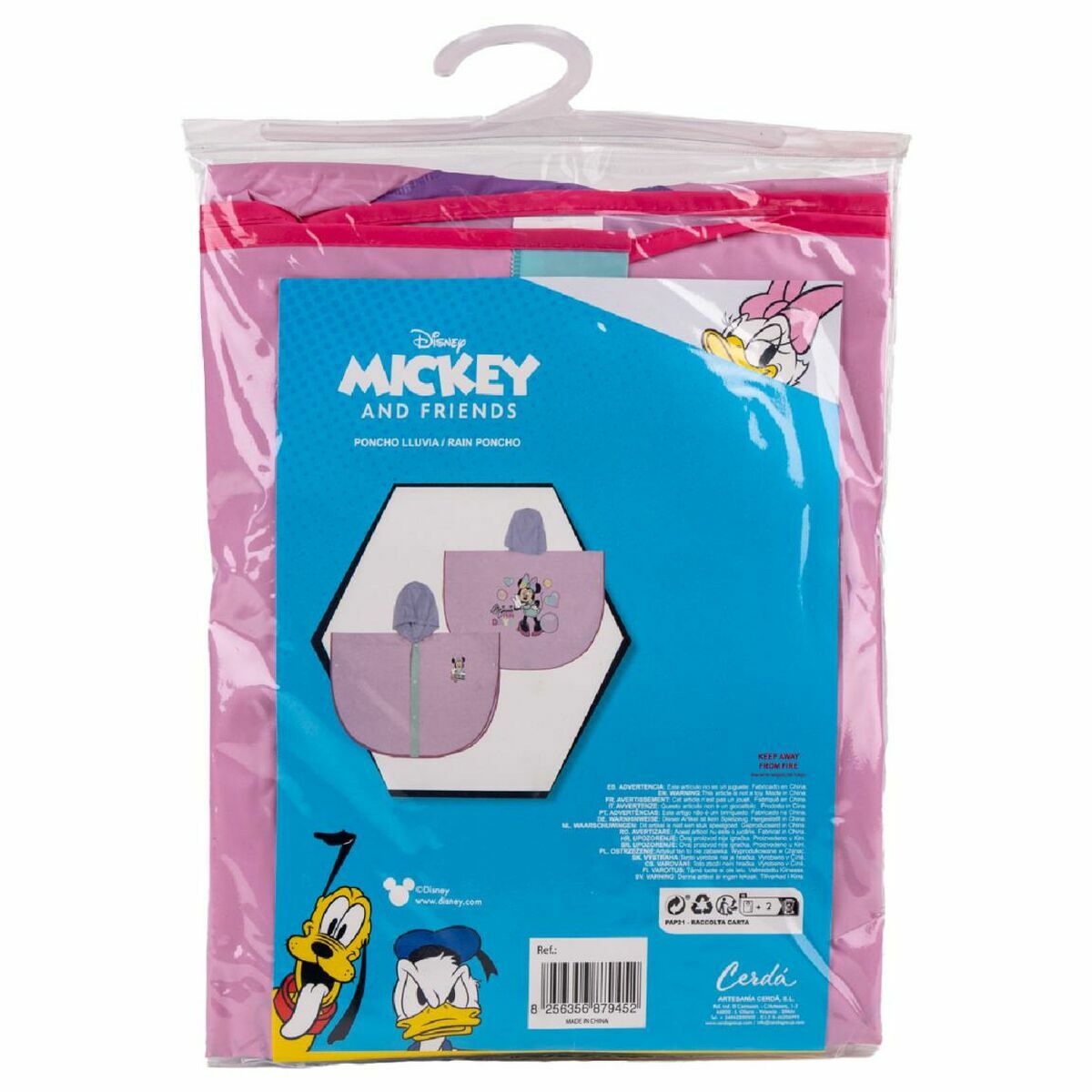 K-Way Impermeabile con Cappuccio Minnie Mouse Lilla 6 S0737977_4