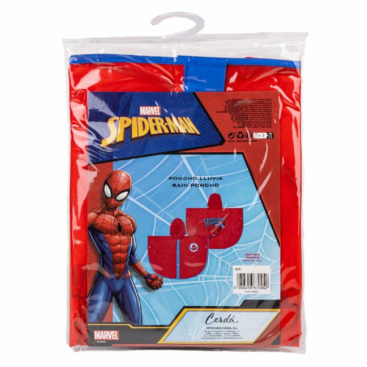 K-Way Impermeabile con Cappuccio Spider-Man Rosso 3 S0737975_1
