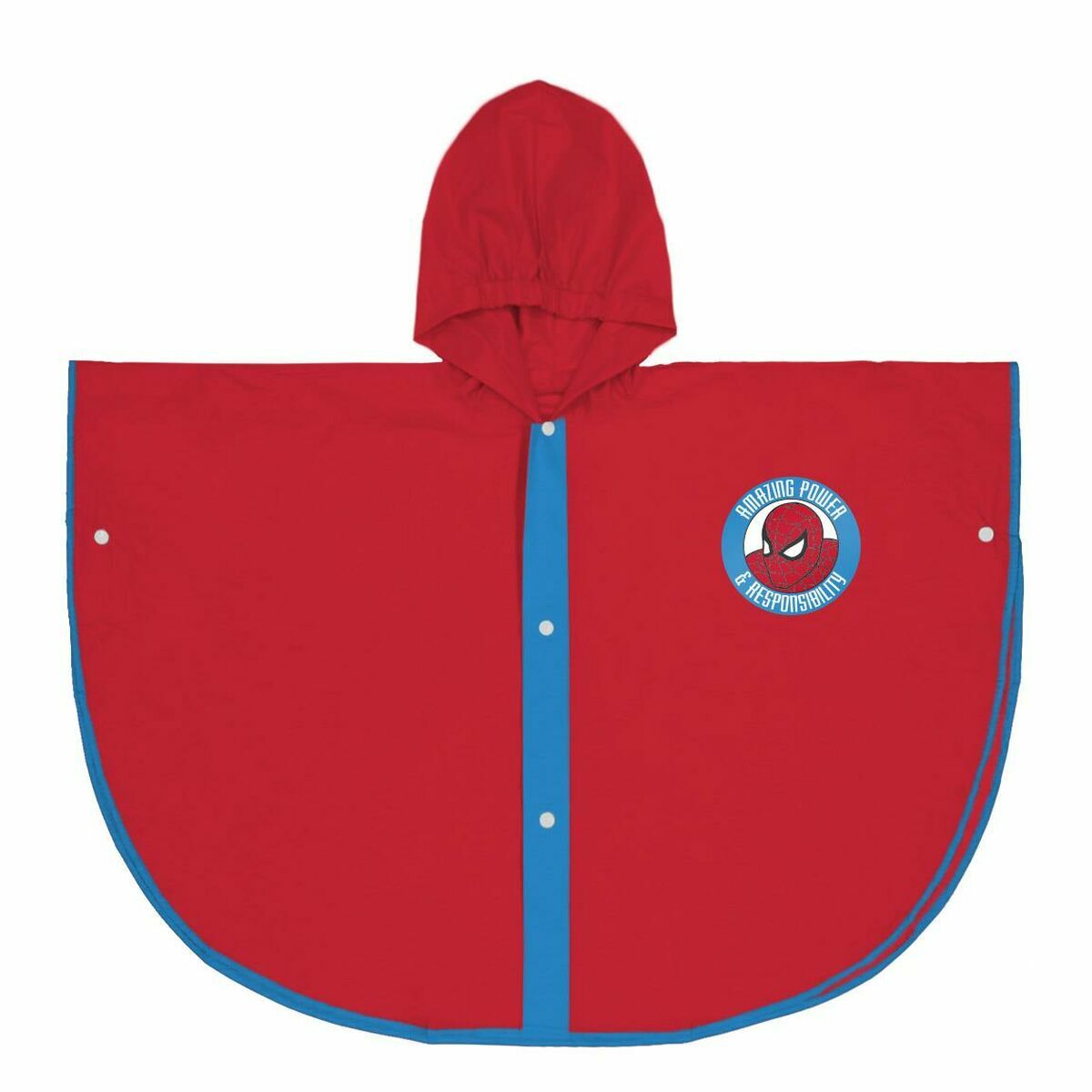 K-Way Impermeabile con Cappuccio Spider-Man Rosso 2 S0737975_0