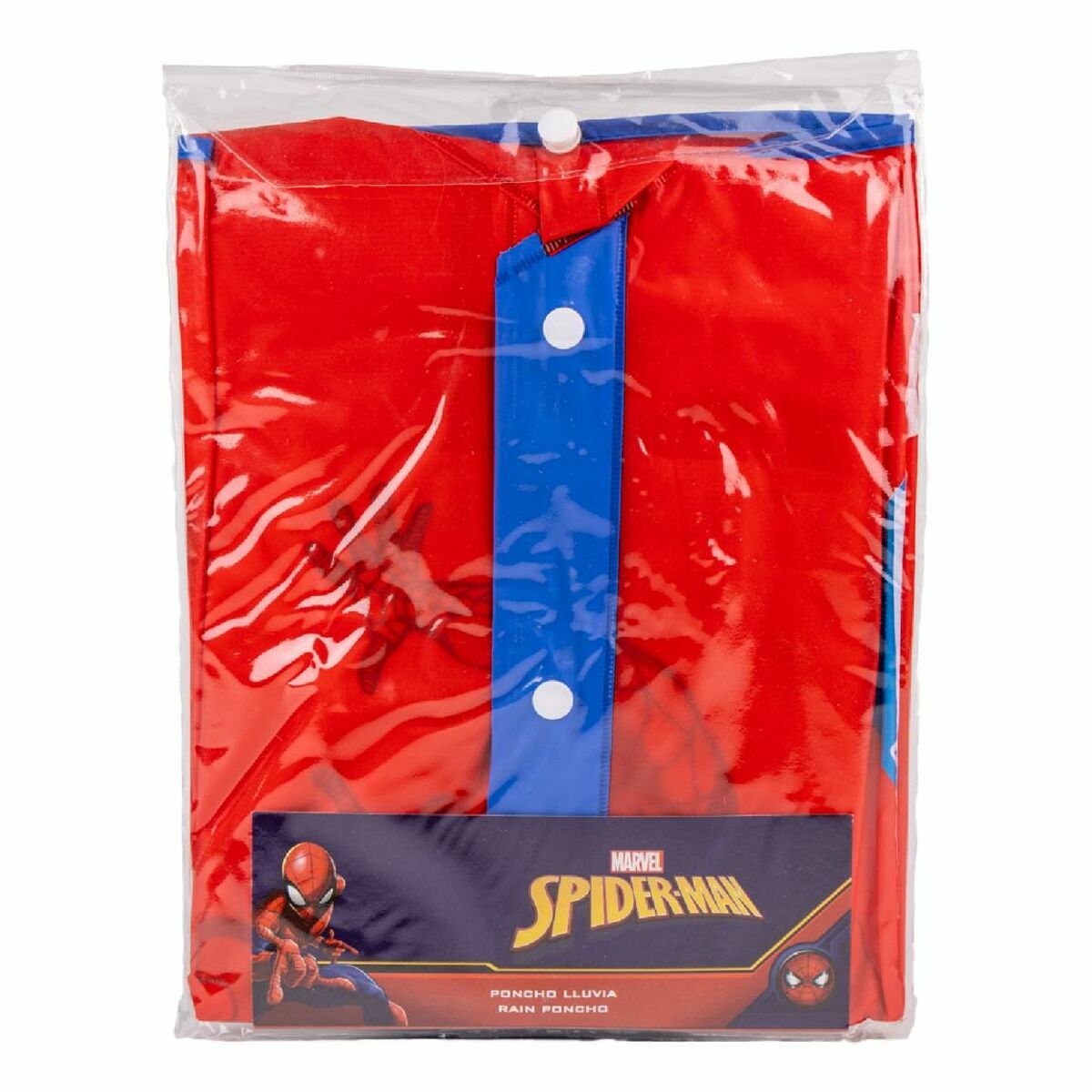 K-Way Impermeabile con Cappuccio Spider-Man Rosso 6 S0737975_4