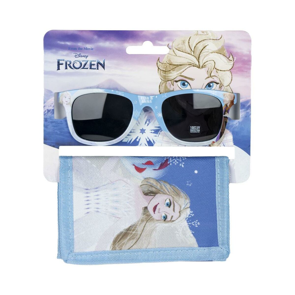 Set di occhiali da sole e portafoglio Frozen Azzurro 2 S0738802_0