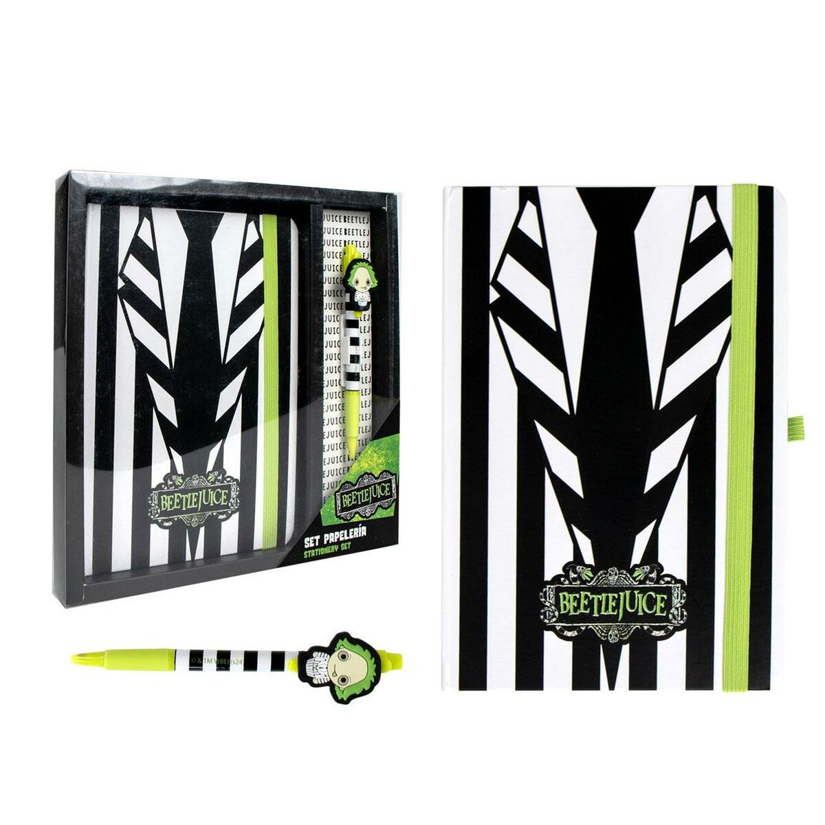 Set di Cancelleria Beetlejuice Bianco 2 S0741226_0