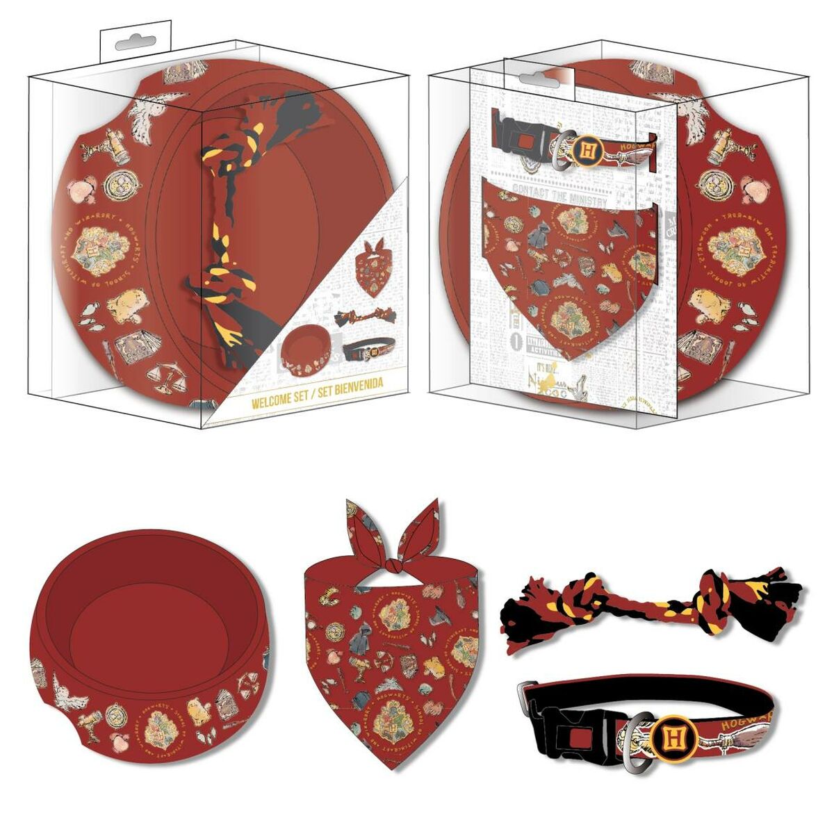 Set Regalo Harry Potter Rosso Multicomposizione Cane 4 Pezzi 3 S0741947_1