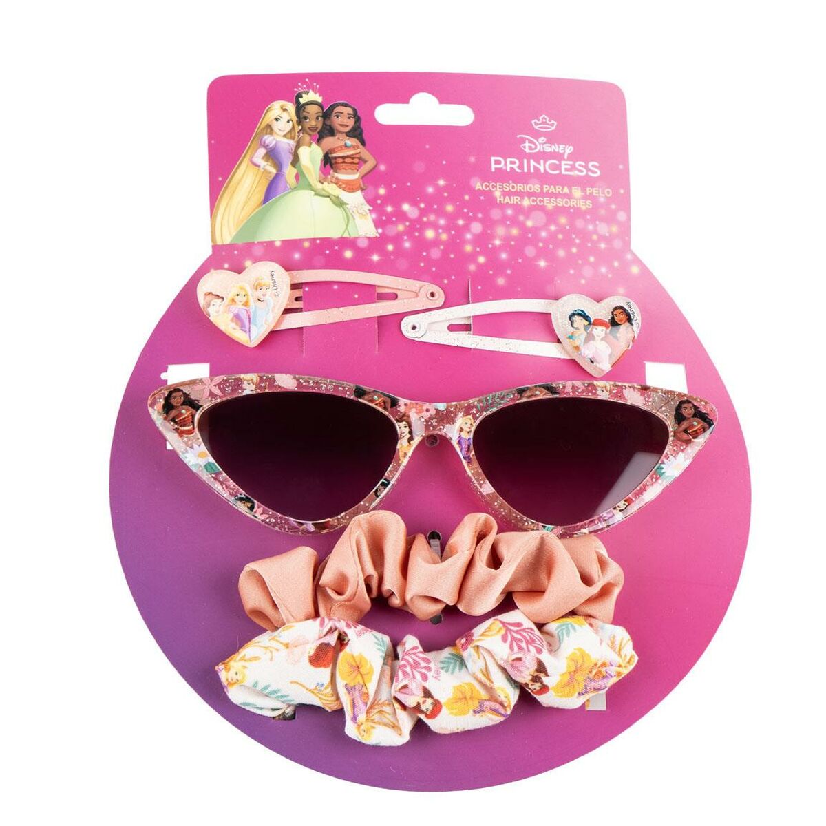 Occhiali da Sole per Bambini Disney Princess Per bambini 15 x 17 x 2 cm Accessori per i Capelli 5 Pezzi 2 S0742038_0