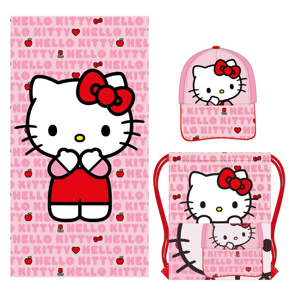 Telo da bagno Hello Kitty Rosa 2 S0742606_0
