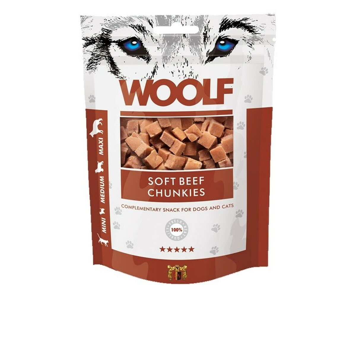 Snack per Cani Woolf Carne di manzo e vitello 100 g 2 S9167753_0
