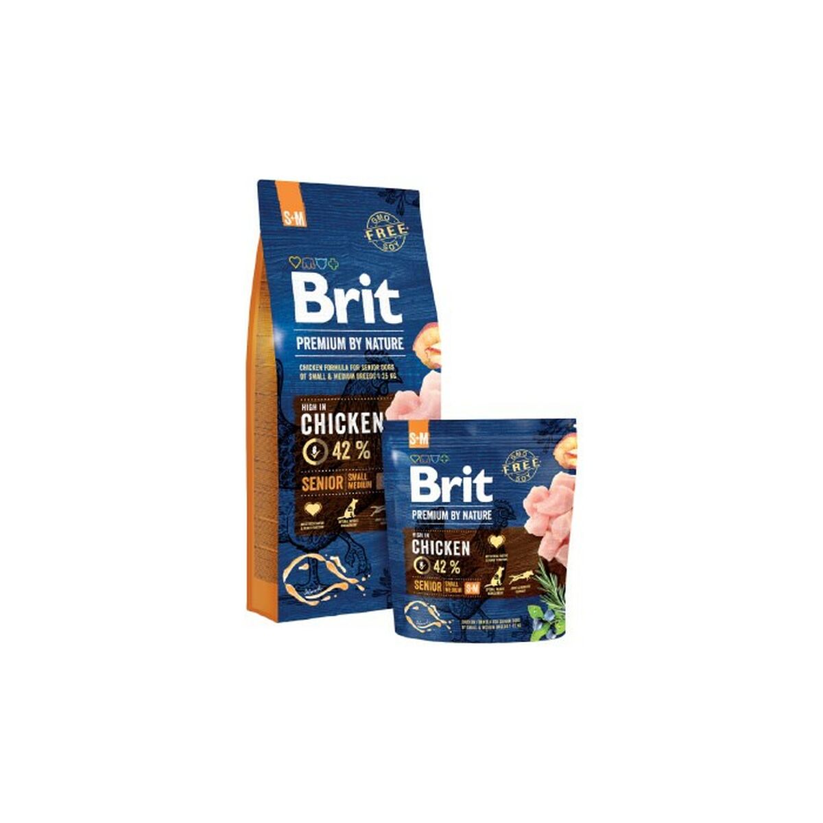 mangime Brit Premium by Nature Senior S+M Anziano Pollo 8 kg 2 S9109316_0