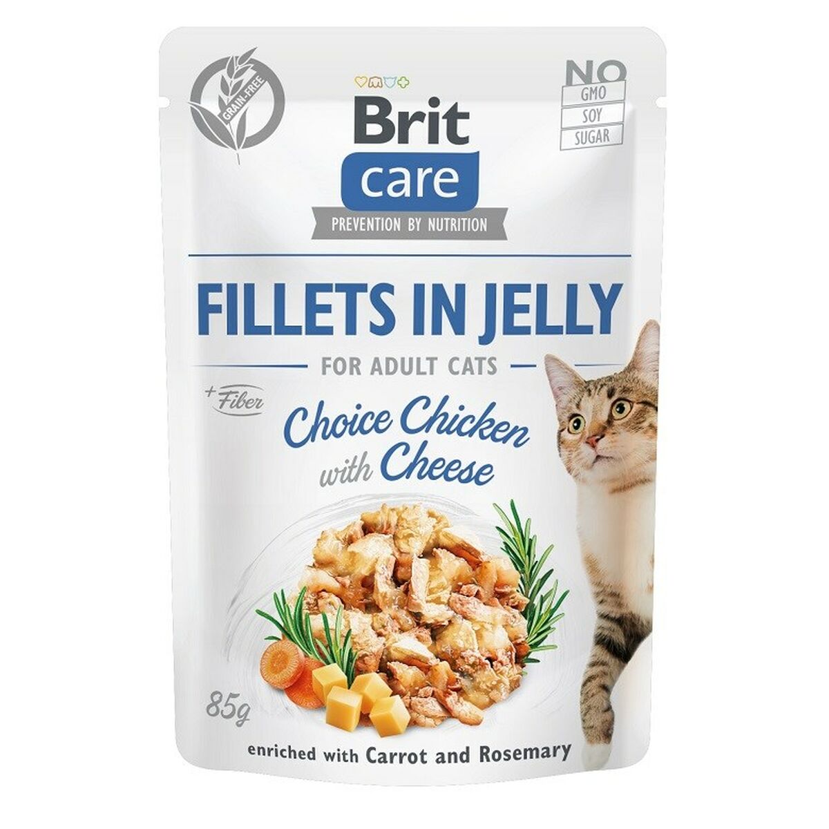 Cibo per gatti Brit Jelly Pollo Formaggio 85 g 2 S9111124_0