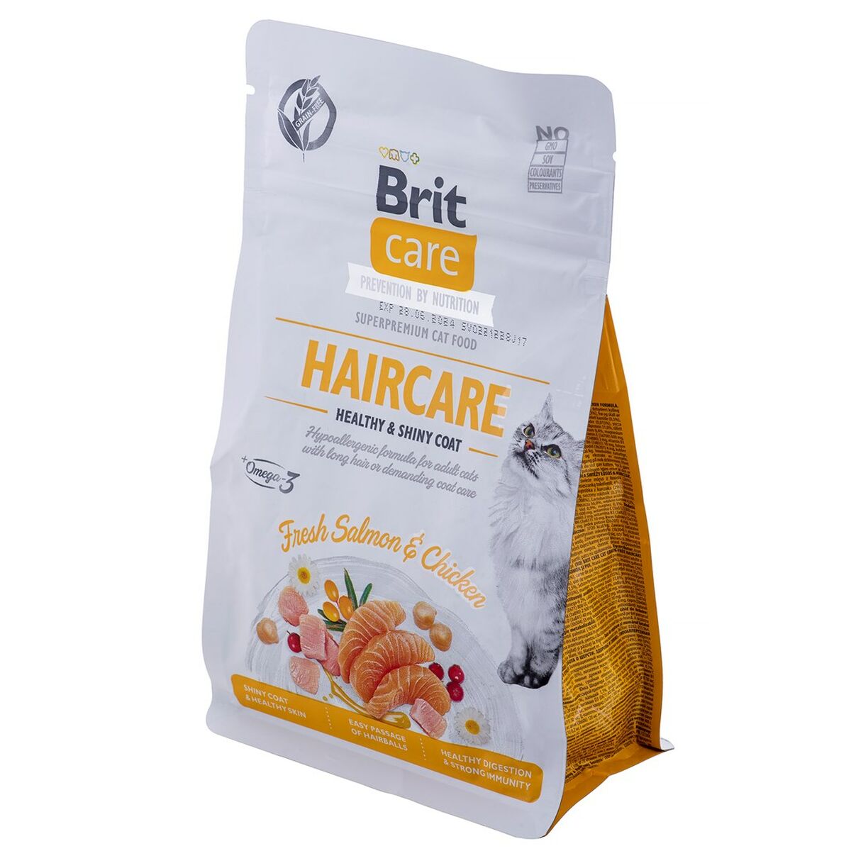 Cibo per gatti Brit Care Grain Free Haircare Healthy & Shiny Coat Adulto Pollo Salmone 400 g 4 S9108694_2