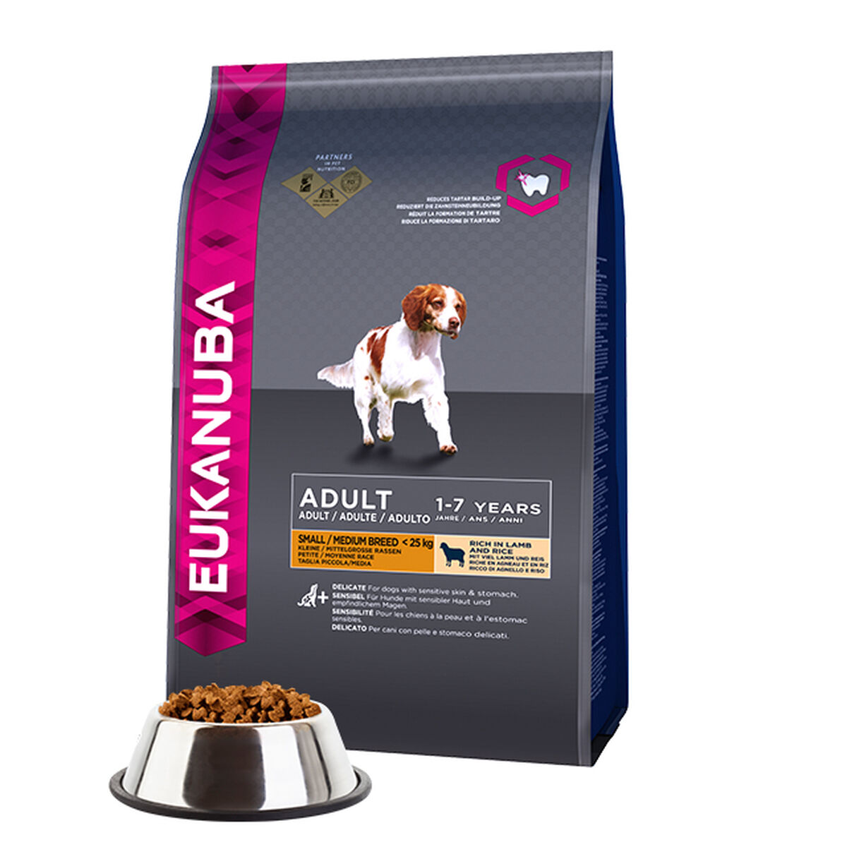 mangime Eukanuba Small & Medium Adulto Agnello Riso 12 kg 2 S9110193_0